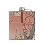 Baumblüten Pflaumengarten Japanisch Flachmann (Rückseite)