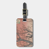 Baumblüten Pflaumengarten Japanisch Gepäckanhänger (Vorderseite vertikal)