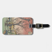 Baumblüten Pflaumengarten Japanisch Gepäckanhänger (Vorderseite horizontal)