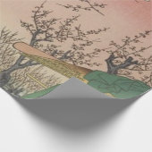 Baumblüten Pflaumengarten Japanisch Geschenkpapier (Ecke)