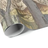 Baumblüten Pflaumengarten Japanisch Geschenkpapier (Rolleneckpunkt)