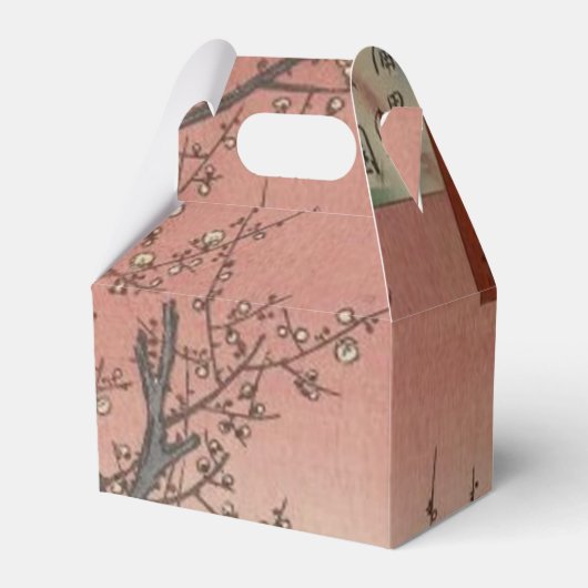 Baumblüten Pflaumengarten Japanisch Geschenkschachtel (Vorderseite)