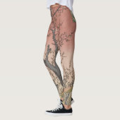 Baumblüten Pflaumengarten Japanisch Leggings (Links)