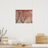 Baumblüten Pflaumengarten Japanisch Poster (Küche)