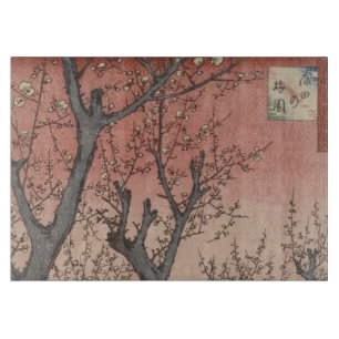 Baumblüten Pflaumengarten Japanisch Schneidebrett