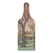 Baumblüten Pflaumengarten Japanisch Schneidebrett (Vorderseite)