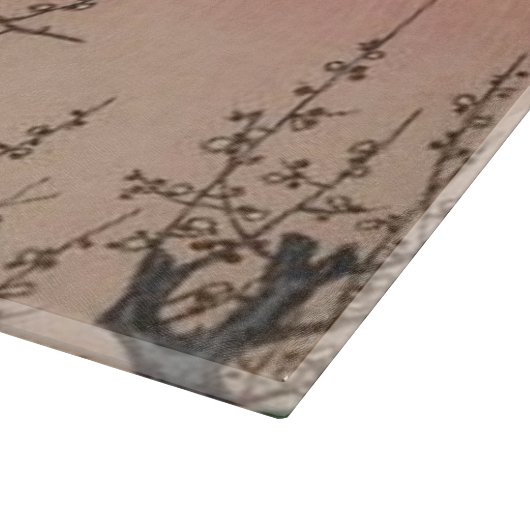 Baumblüten Pflaumengarten Japanisch Schneidebrett (Ecke)