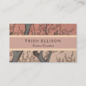 Baumblüten Pflaumengarten Japanisch Visitenkarte (Vorderseite)