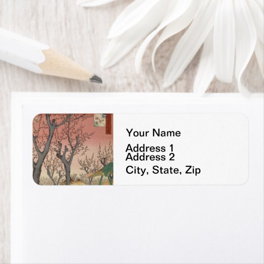 Baumblüten Pflaumengarten Japanischer Holzblock (Insitu)