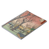 Baumblüten Pflaumengarten Japanischer Holzblock Notizblock (Linke Seite)