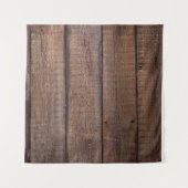 Baumbretter im Hintergrund rustikal Wandteppich (Vorderseite (Horizontal))