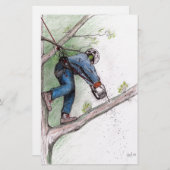 Baumchirurg Arborist Briefpapier (Vorne/Hinten)