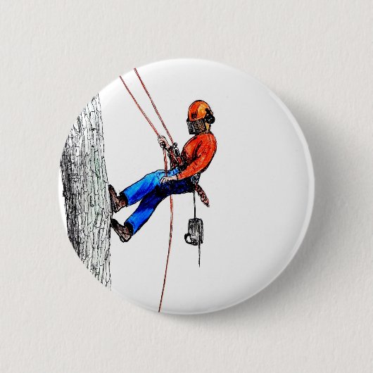 Baumchirurg Arborist Button (Vorderseite)