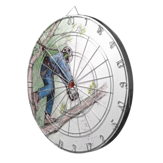 Baumchirurg Arborist Dartscheibe (Vorderseite rechts)