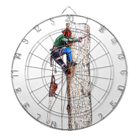 Baumchirurg Arborist Dartscheibe (vorne)