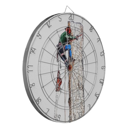 Baumchirurg Arborist Dartscheibe (Vorderseite Links)