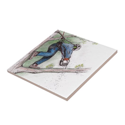 Baumchirurg Arborist Fliese (Seite)