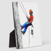 Baumchirurg Arborist Forester Fotoplatte (Seite)