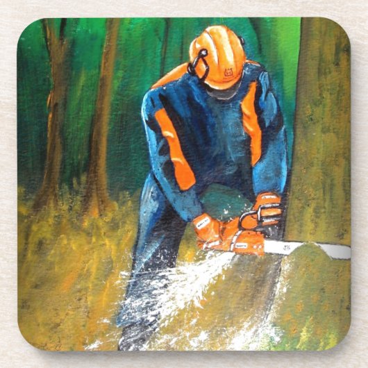 Baumchirurg Arborist Forester Getränkeuntersetzer (Vorderseite)