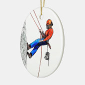 Baumchirurg Arborist Forester Keramikornament (Links)