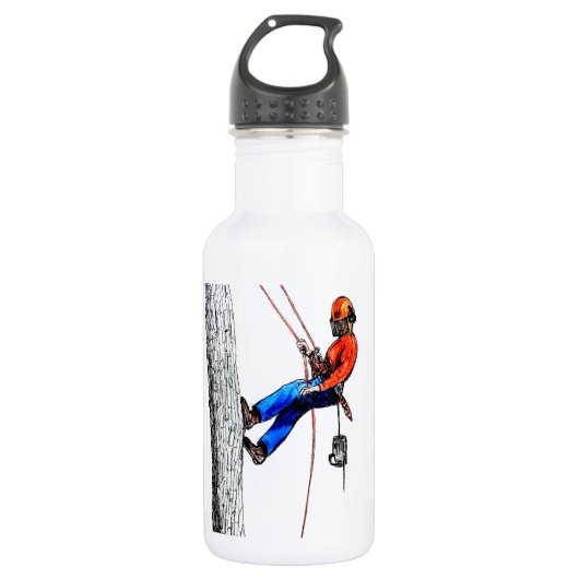 Baumchirurg Arborist Forester Trinkflasche (Vorderseite)