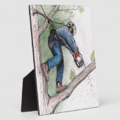 Baumchirurg Arborist Fotoplatte (Seite)