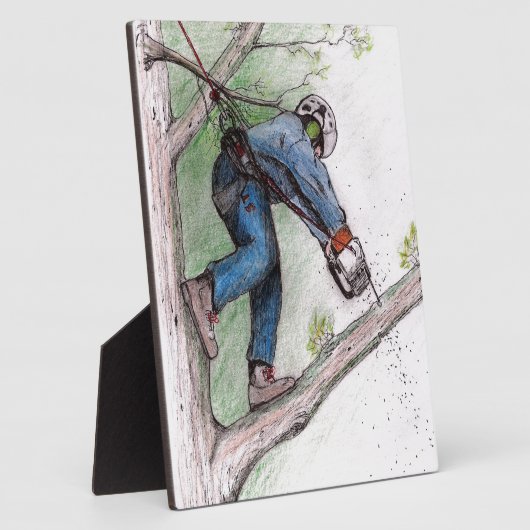 Baumchirurg Arborist Fotoplatte (Seite)