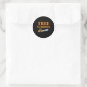 Baumchirurg Arborist Holzfäller Baumkletterer Baum Runder Aufkleber (Tasche)