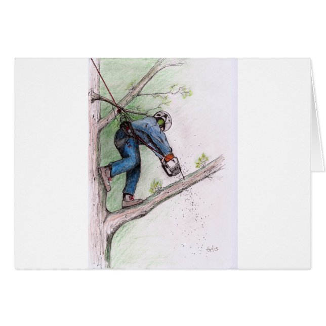 Baumchirurg Arborist Lumberjack (Vorderseite (Horizontal))