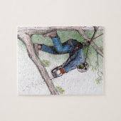 Baumchirurg Arborist Lumberjack Puzzle (Horizontal)