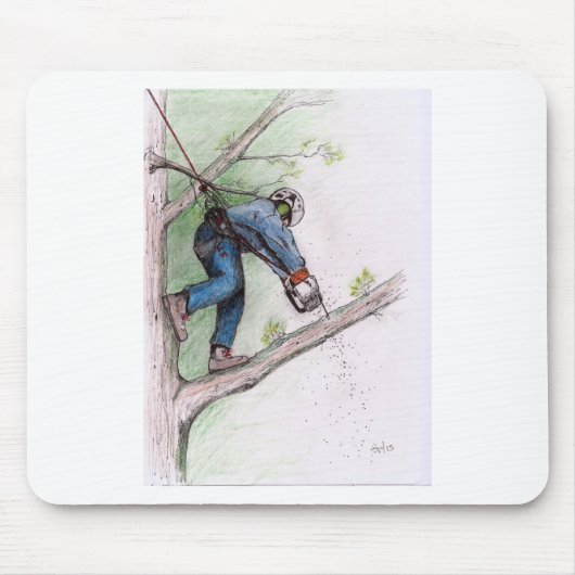 Baumchirurg Arborist Mousepad (Vorne)