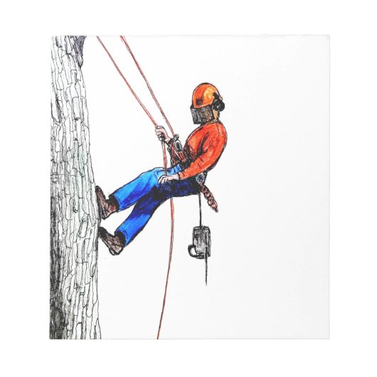 Baumchirurg Arborist Notizblock (Vorderseite)