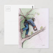 Baumchirurg Arborist Postkarte (Vorne/Hinten)