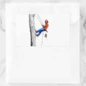 Baumchirurg Arborist Rechteckiger Aufkleber (Tasche)