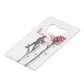 Baumchirurg Arborist Valentine Card Geldbeutel Flaschenöffner (Rückseite Schrägansicht)