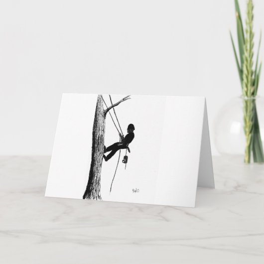 Baumchirurg Arborist Weihnachtsgeschenk Feiertagskarte (Vorderseite)