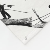 Baumchirurg Arborist Weihnachtsgeschenk Fleecedecke (Ecke)