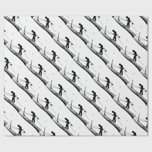 Baumchirurg Arborist Weihnachtsgeschenk Geschenkpapier (Flach)