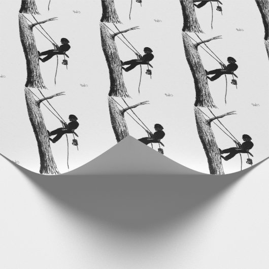 Baumchirurg Arborist Weihnachtsgeschenk Geschenkpapier (Ecke)