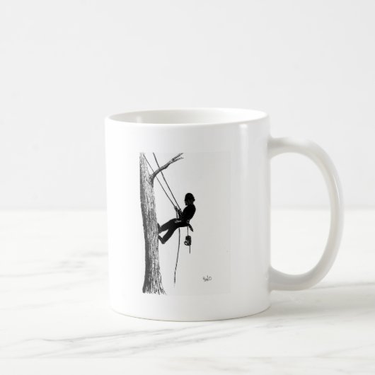Baumchirurg Arborist Weihnachtsgeschenk Kaffeetasse (Rechts)