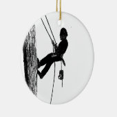 Baumchirurg Arborist Weihnachtsgeschenk Keramik Ornament (Rechts)