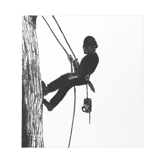 Baumchirurg Arborist Weihnachtsgeschenk Notizblock (Vorderseite)