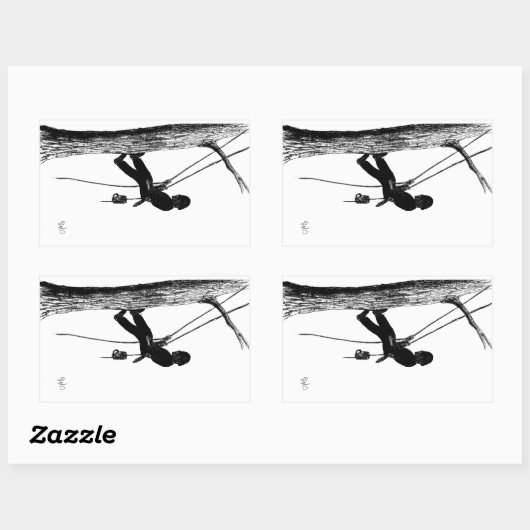 Baumchirurg Arborist Weihnachtsgeschenk Rechteckiger Aufkleber (Blatt)