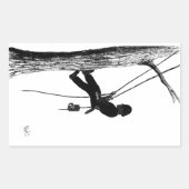 Baumchirurg Arborist Weihnachtsgeschenk Rechteckiger Aufkleber (Vorderseite)