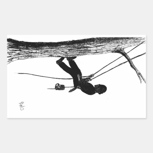 Baumchirurg Arborist Weihnachtsgeschenk Rechteckiger Aufkleber (Vorderseite)