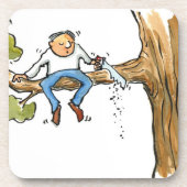 Baumchirurg Getränkeuntersetzer (Vorderseite)