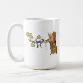 Baumchirurg Kaffeetasse (Links)