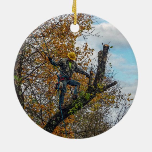 Baumchirurg Keramikornament (Hinten)