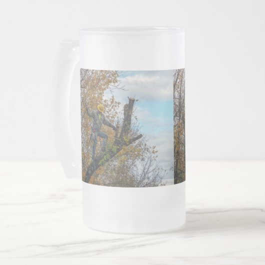 Baumchirurg Mattglas Bierglas (Vorderseite Links)