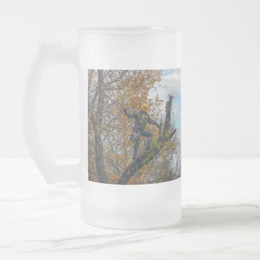 Baumchirurg Mattglas Bierglas (Links)